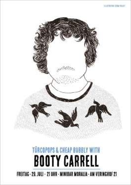 Illustriertes Porträt Booty Carrell 