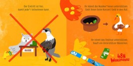 Illustrierter Erklärflyer 48h Wilhelmsburg - Finanzierung