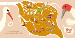 Illustrierter Erklärflyer 48h Wilhelmsburg - Karte