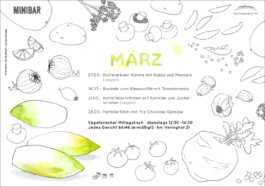 Illustrierte Speisekarte mit Chicoree 