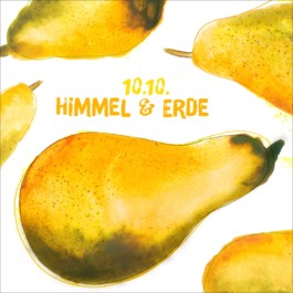 Foodillustration aquarellierte Birne 