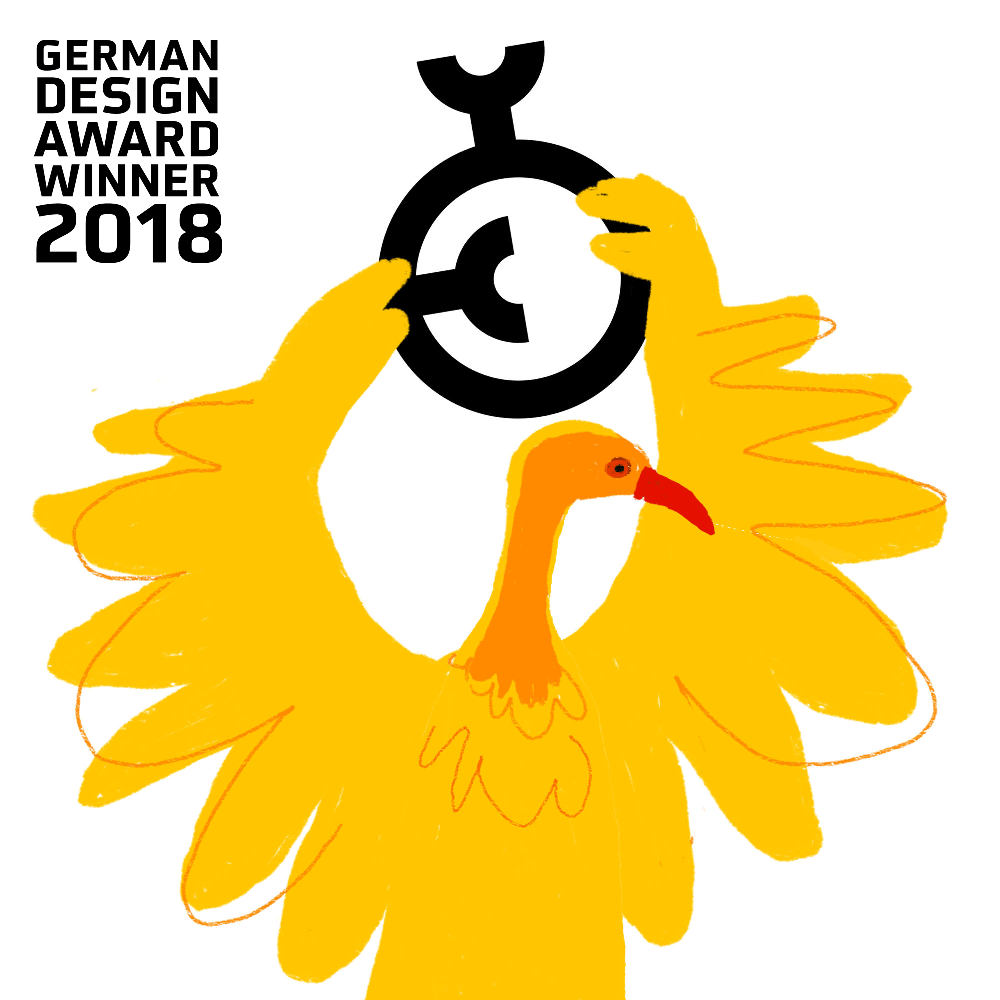 Ausgezeichnet mit dem German Design Award Winner 2018 in der Kategorie Brand Identity 