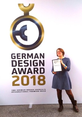 Sarah Roloff vom Studio Ranokel mit dem German Design Award 2018 ausgezeichnet