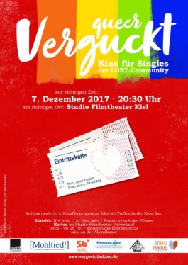Veranstaltungsplakat Verguckt LGBT Spezial