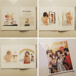 Pin-Up-Kalender im Separee Magazin 